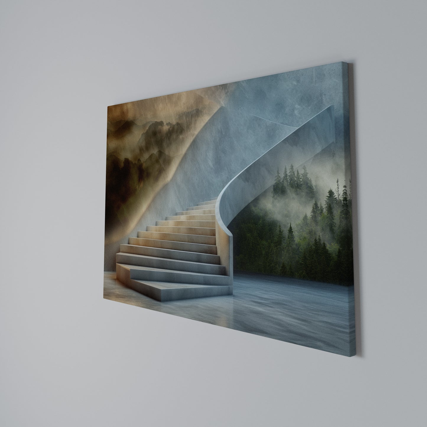 STEPS TO SERENITY Horizontal Canvas Print