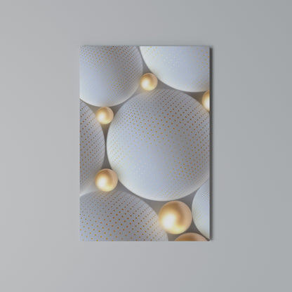 LUMINOUS SPHERICAL HARMONY Vertical Canvas Print