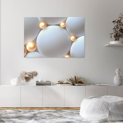 LUMINOUS SPHERICAL HARMONY Horizontal Canvas Print
