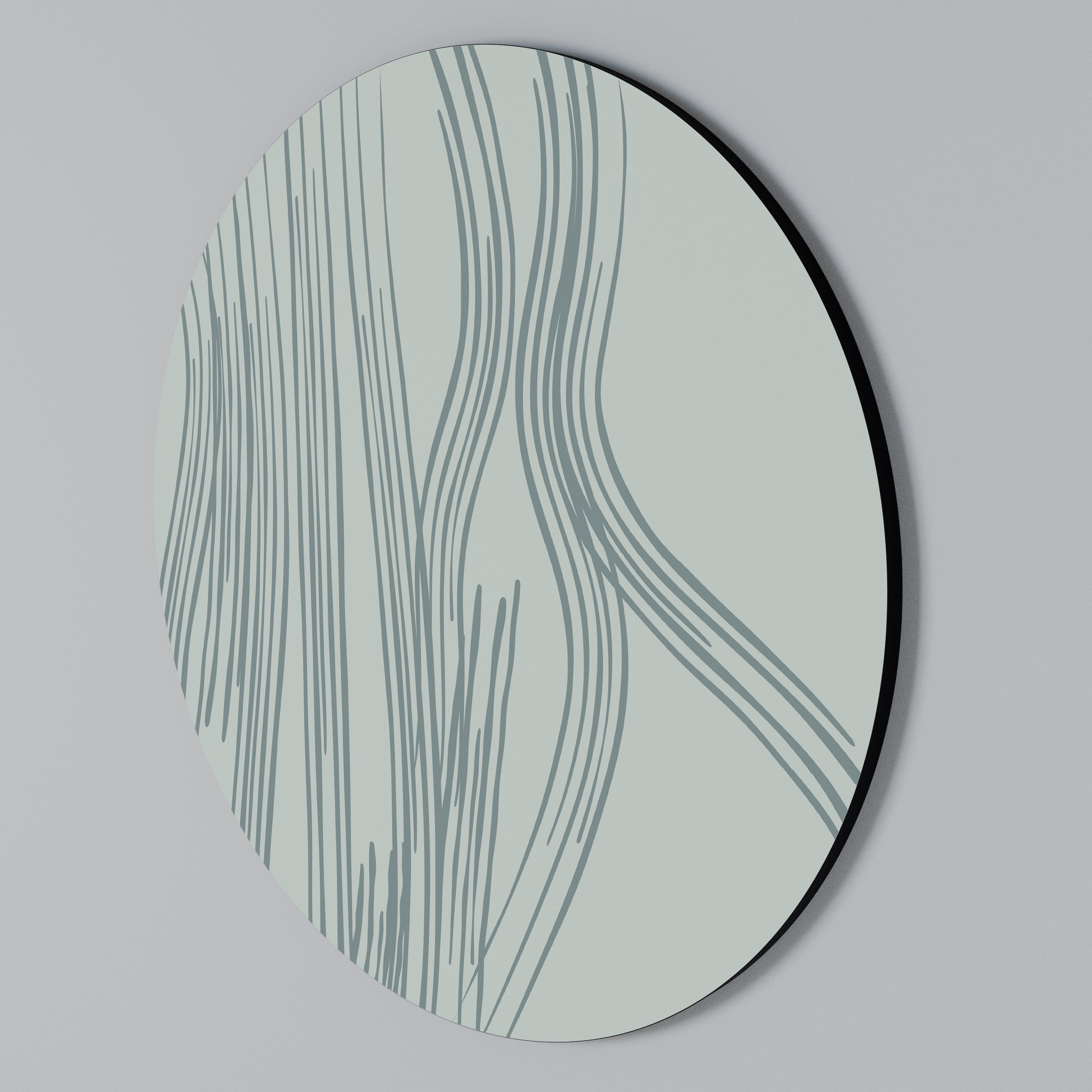 MEMORY TRACES Round Wall Art