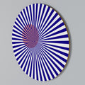 RADIANT ILLUSION Round Wall Art