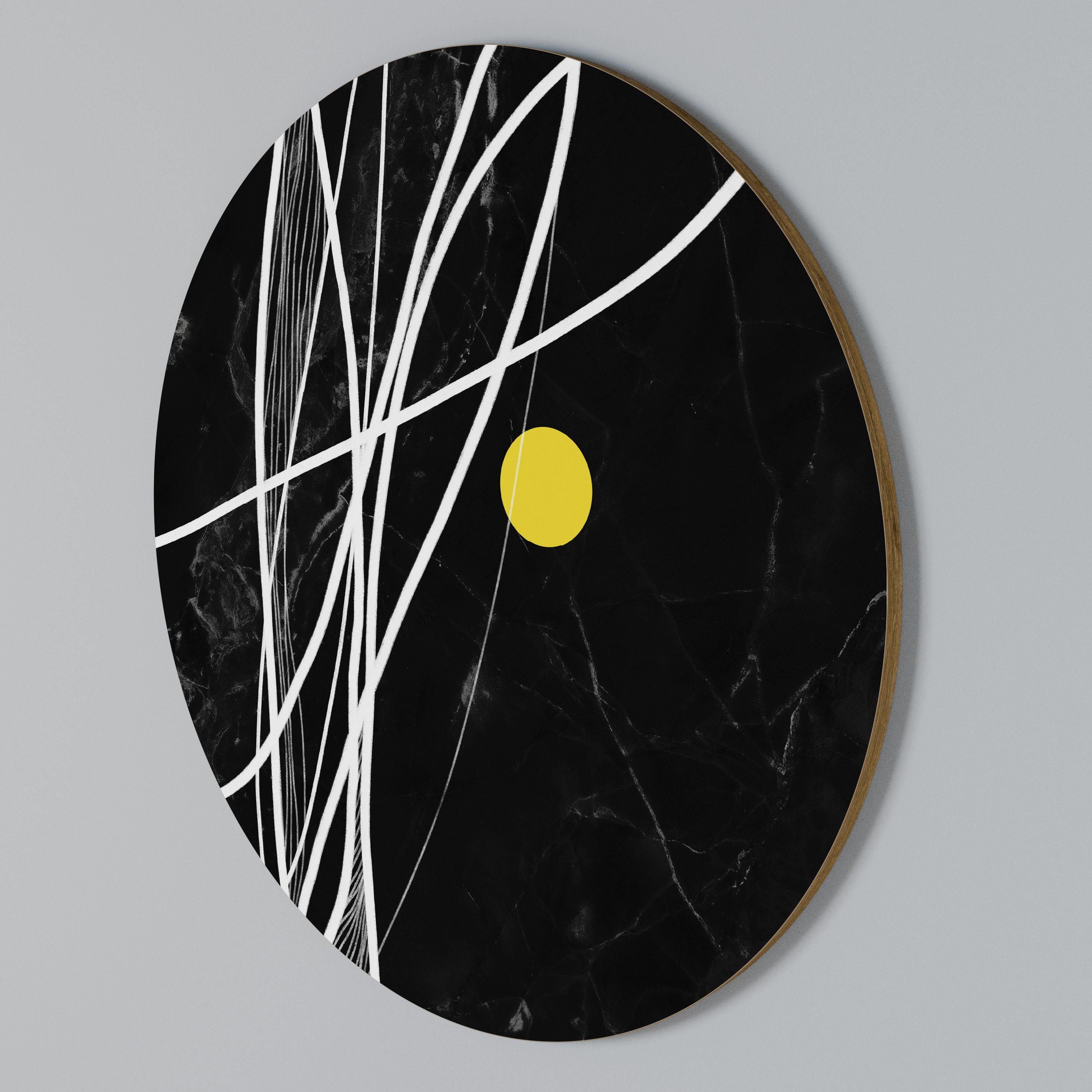 LIGHT IN THE DARK Round Wall Art