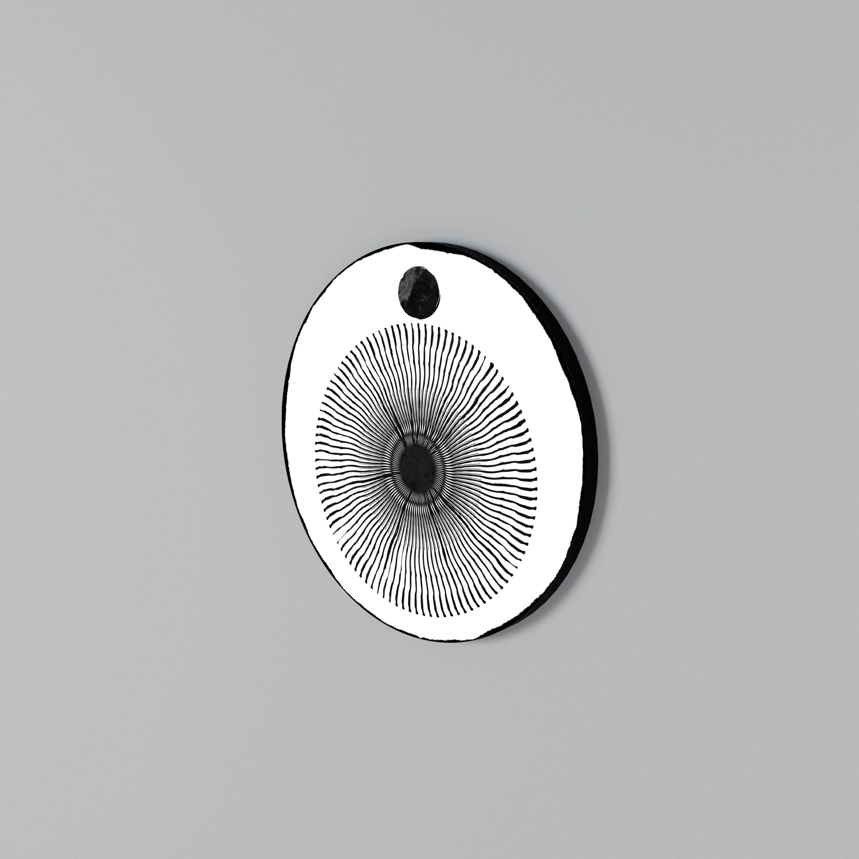 DARKNESS IS COMING Round Wall Art