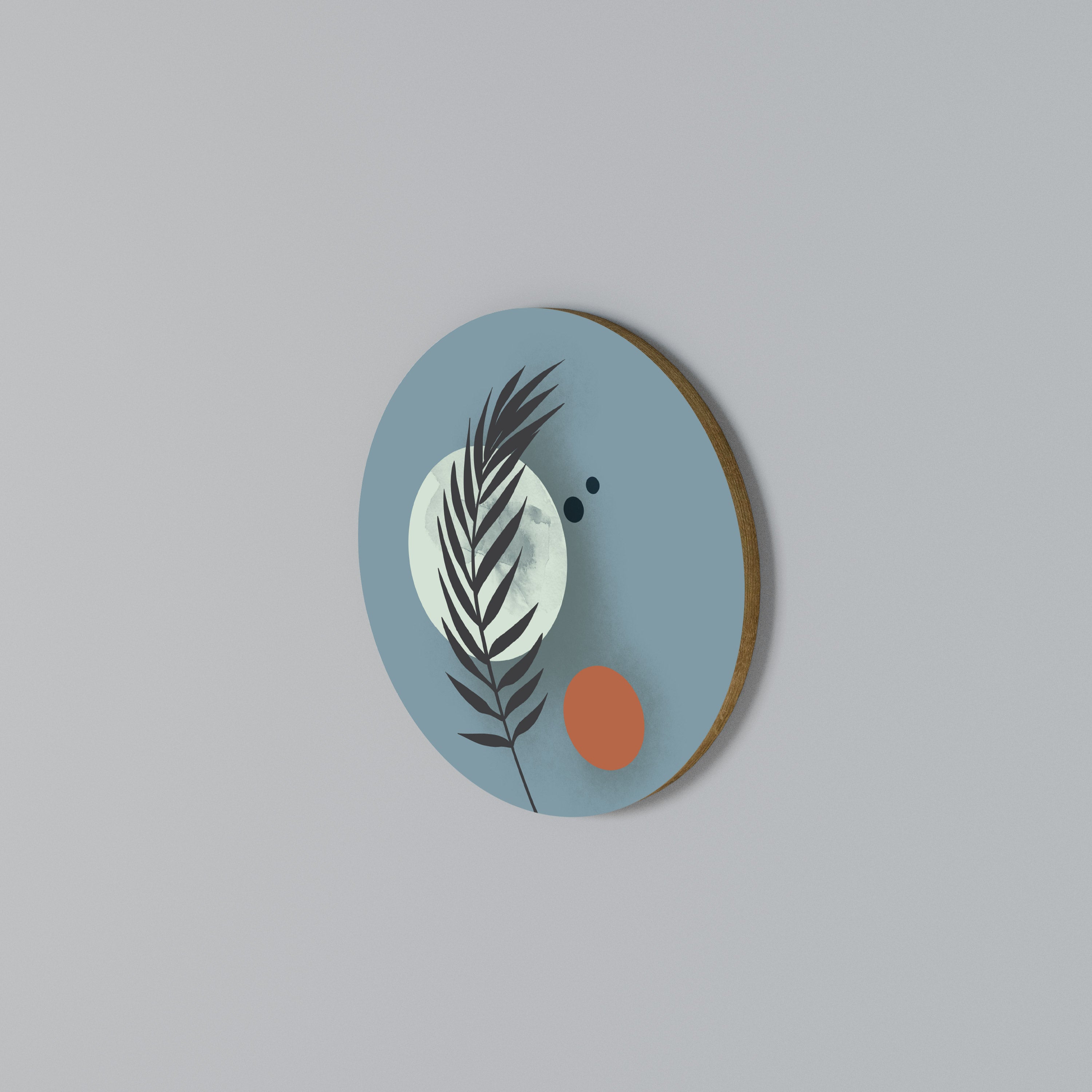 TIME FOR PLANTS Round Wall Art