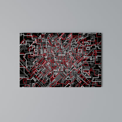 BROKEN LINES Horizontal Canvas Print