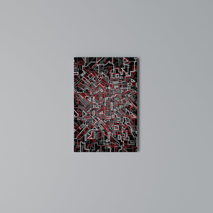 BROKEN LINES Vertical Canvas Print
