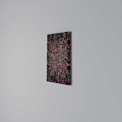 BROKEN LINES Vertical Canvas Print