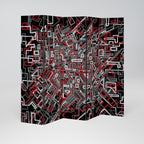 BROKEN LINES 5dílný paraván