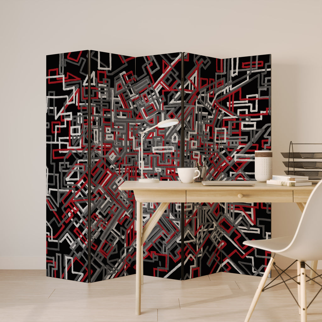BROKEN LINES 5dílný paraván