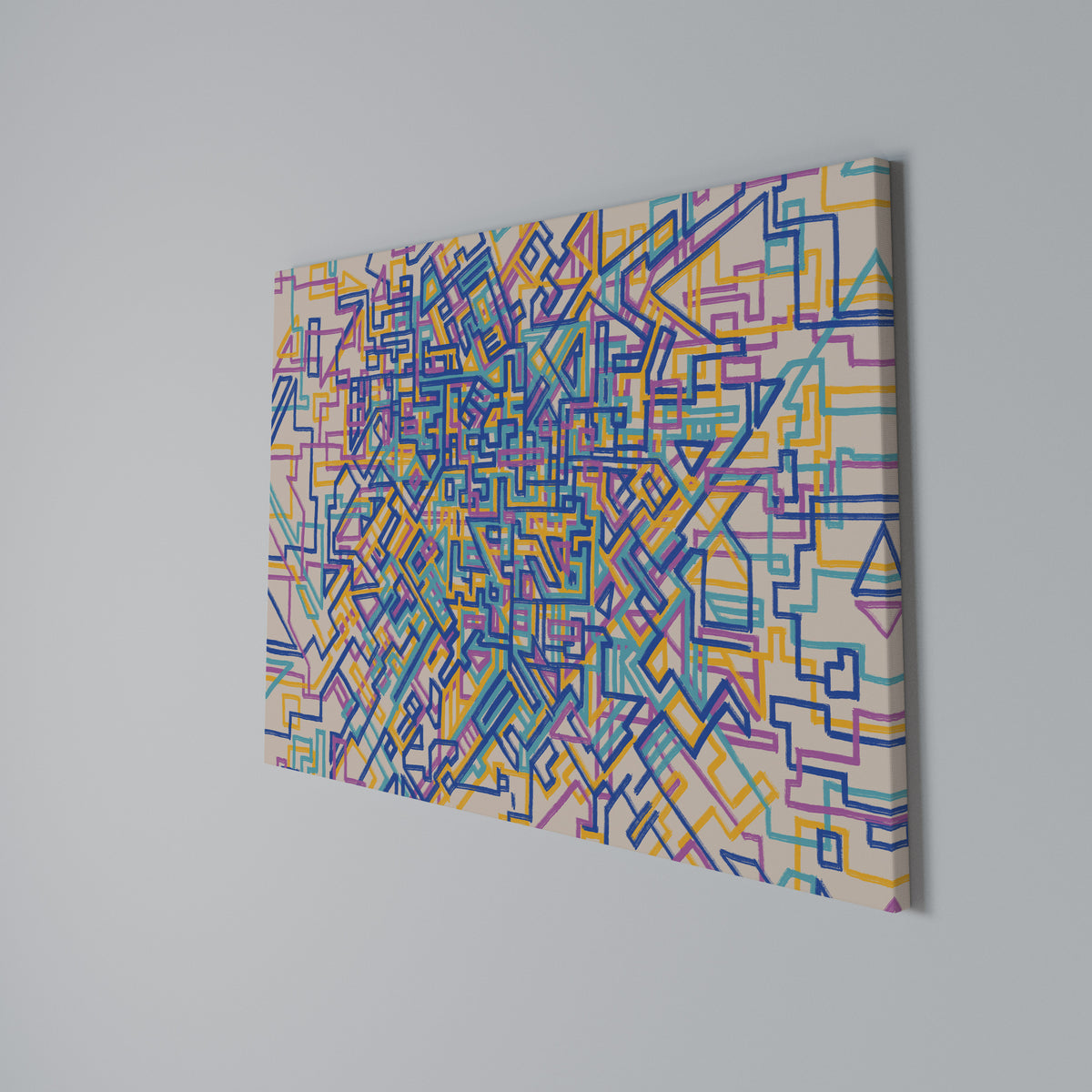 MEMORIES MAP Horizontal Canvas Print