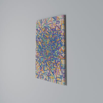 MEMORIES MAP Vertical Canvas Print