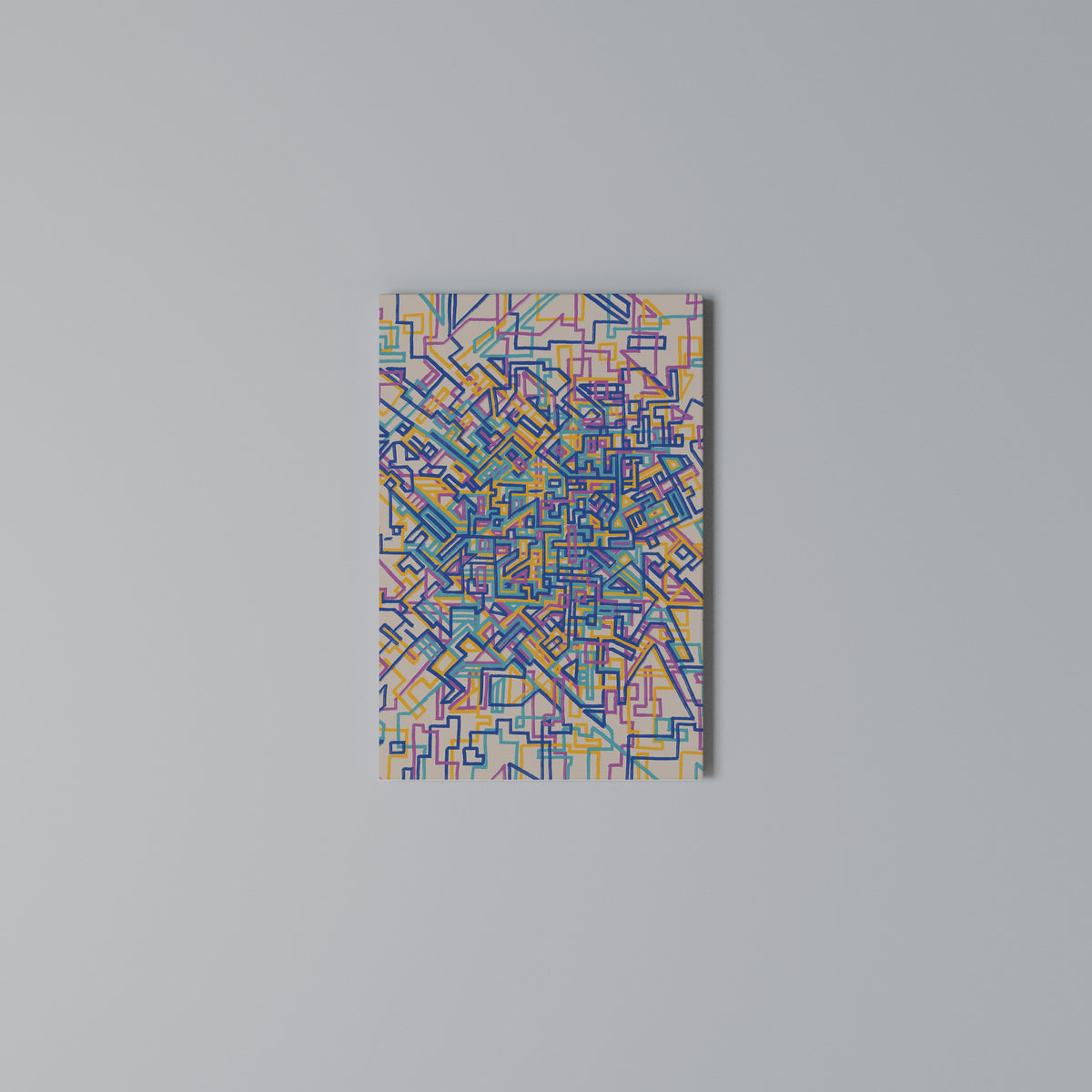MEMORIES MAP Vertical Canvas Print