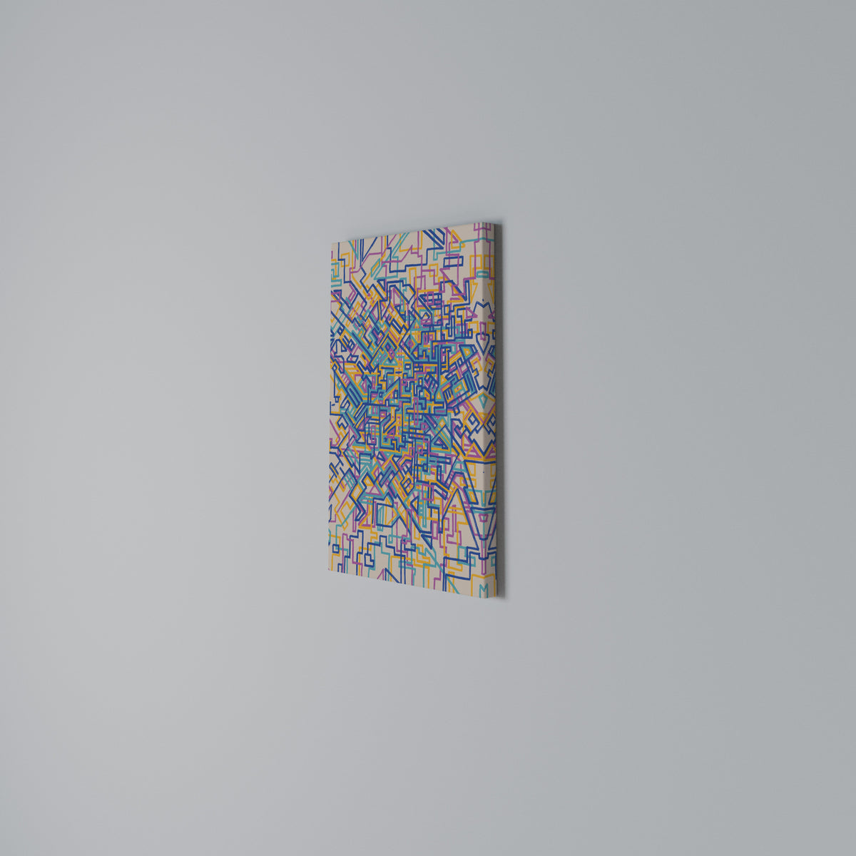 MEMORIES MAP Vertical Canvas Print