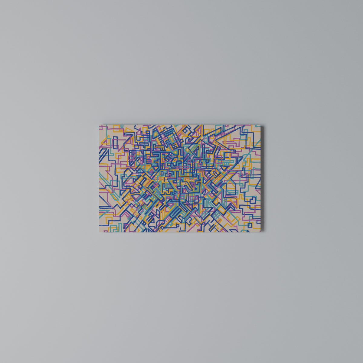 MEMORIES MAP Horizontal Canvas Print