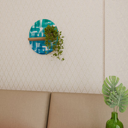 TURQUOISE RECTANGLES Designová police