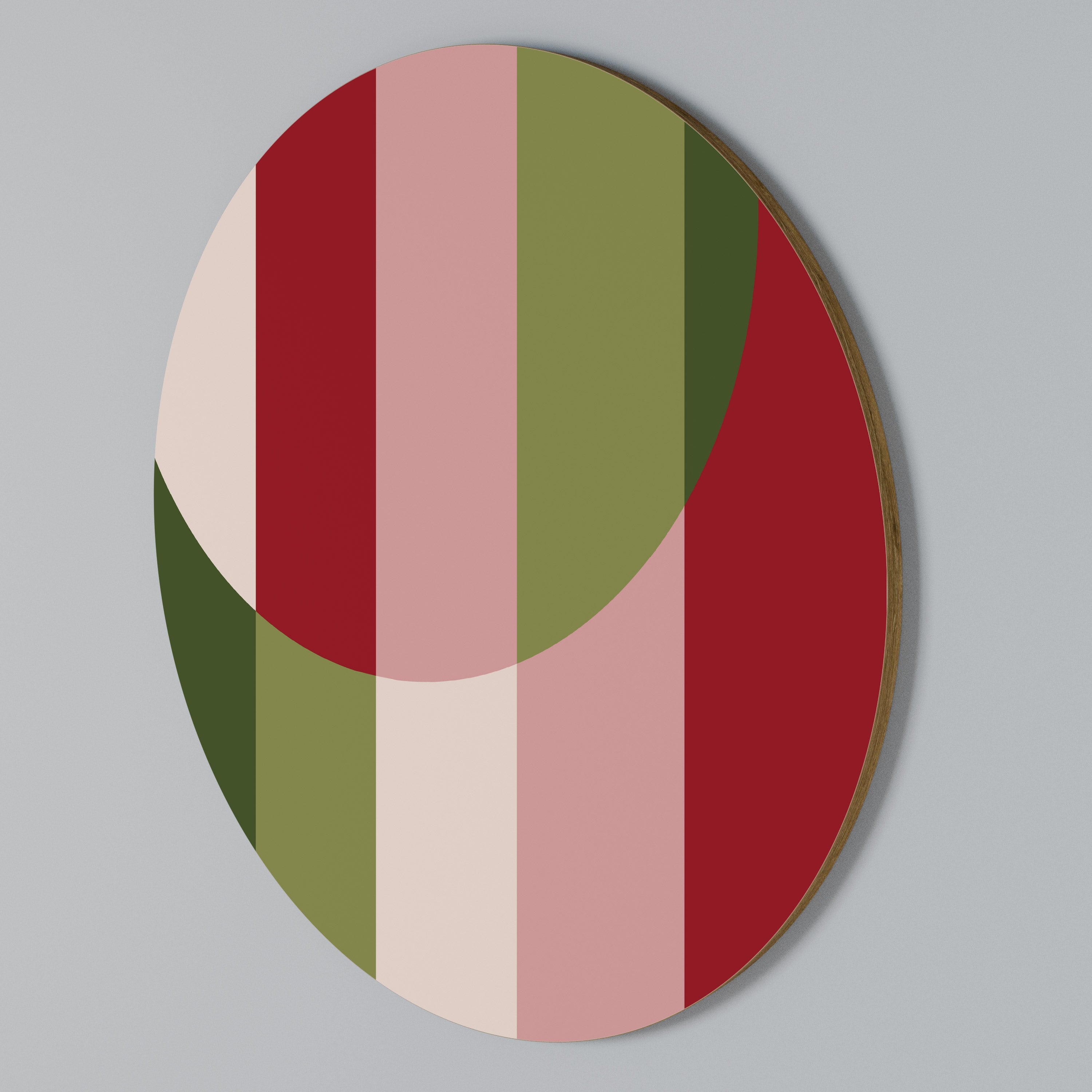 SMILING GEOMETRY Round Wall Art