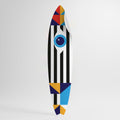 ABSTRACTION AND GEOMETRY Peel and Stick Surfboard Sticker