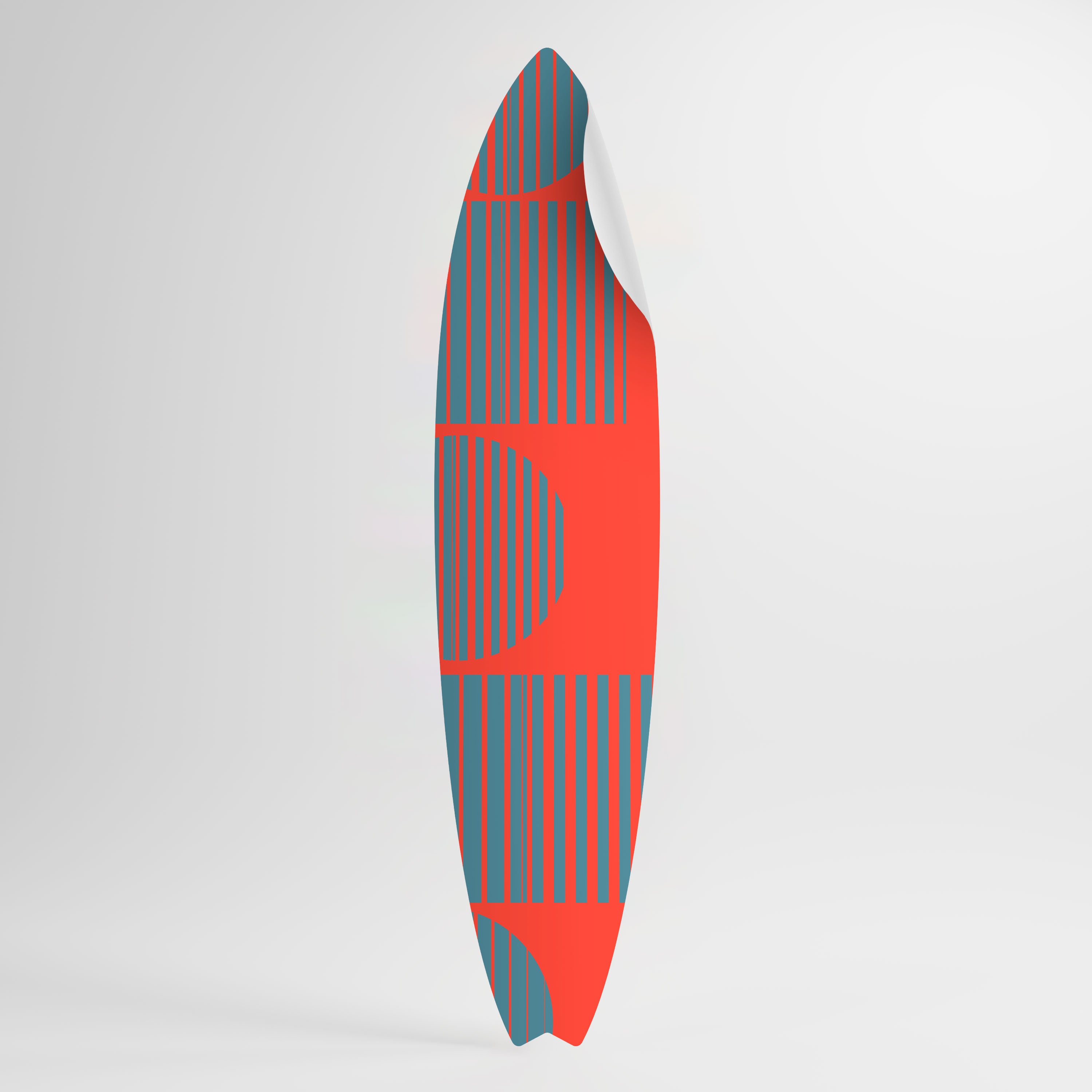 RISING GEOMETRY STARS Samolepka ve tvaru surfu