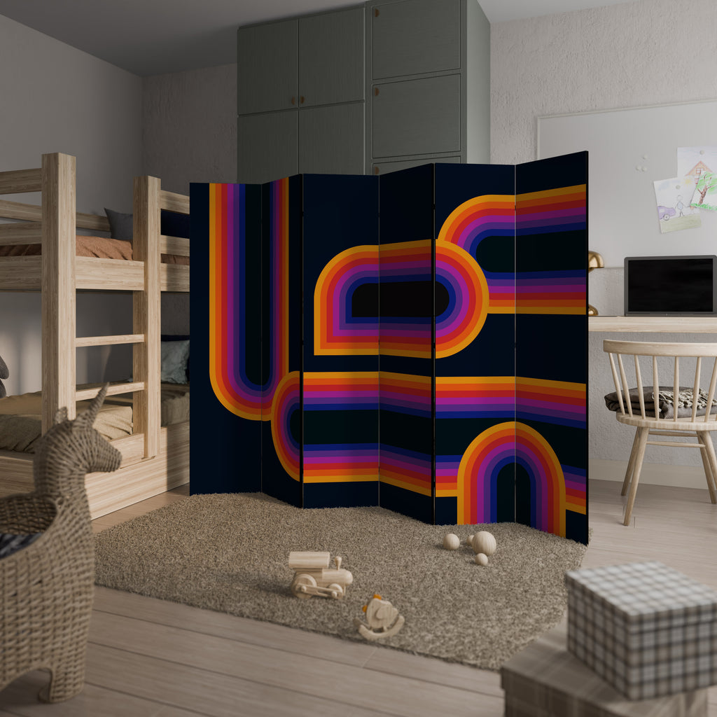 BLINDED BY THE LIGHTS 6-Panel Room Divider