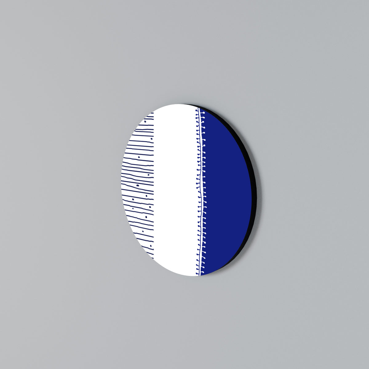 BLUE HARMONY DESIGN Kulatá nástěnná dekorace