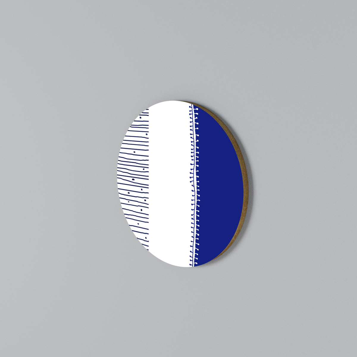 BLUE HARMONY DESIGN Kulatá nástěnná dekorace