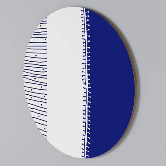 BLUE HARMONY DESIGN Kulatá nástěnná dekorace