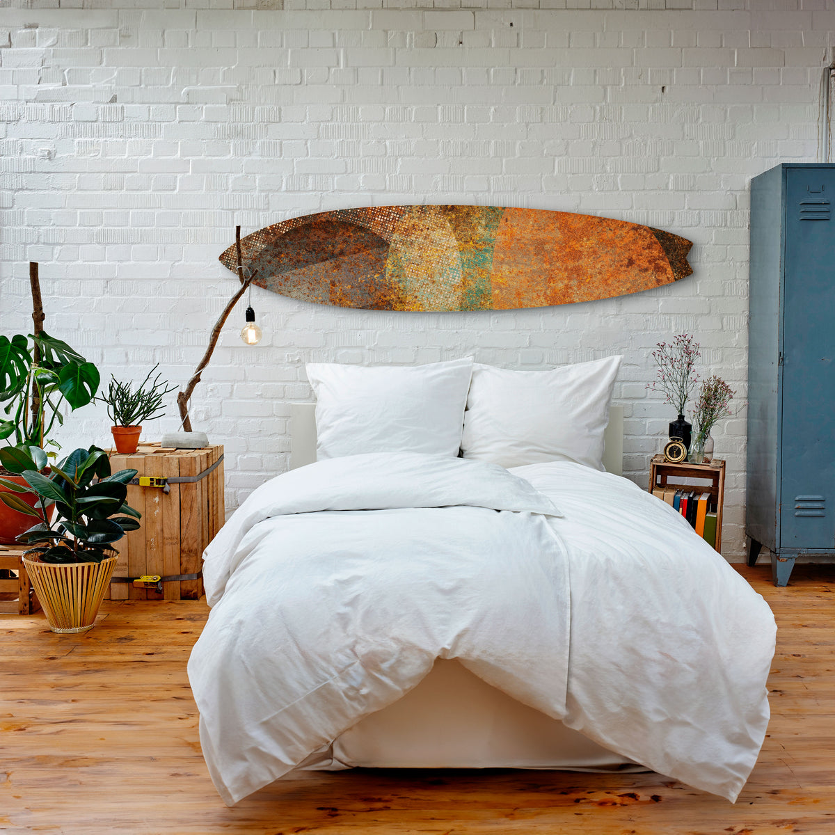 ANTIQUE AURA Dekorativní panel ve tvaru surfu