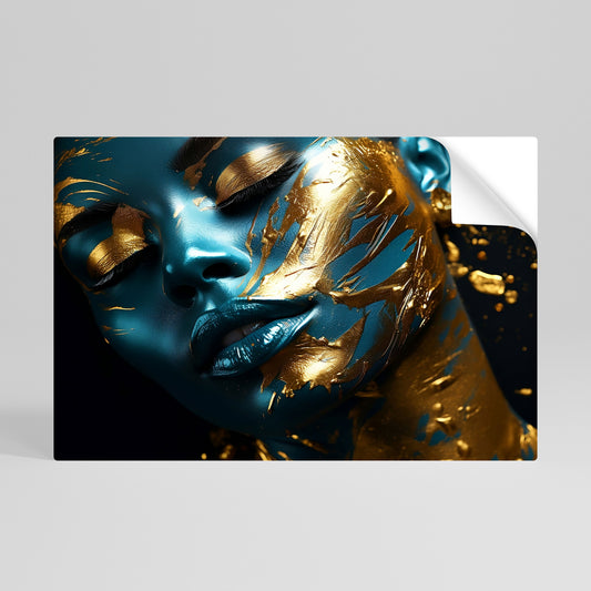 GOLDEN SERENITY Vodorovný samolepicí plakát