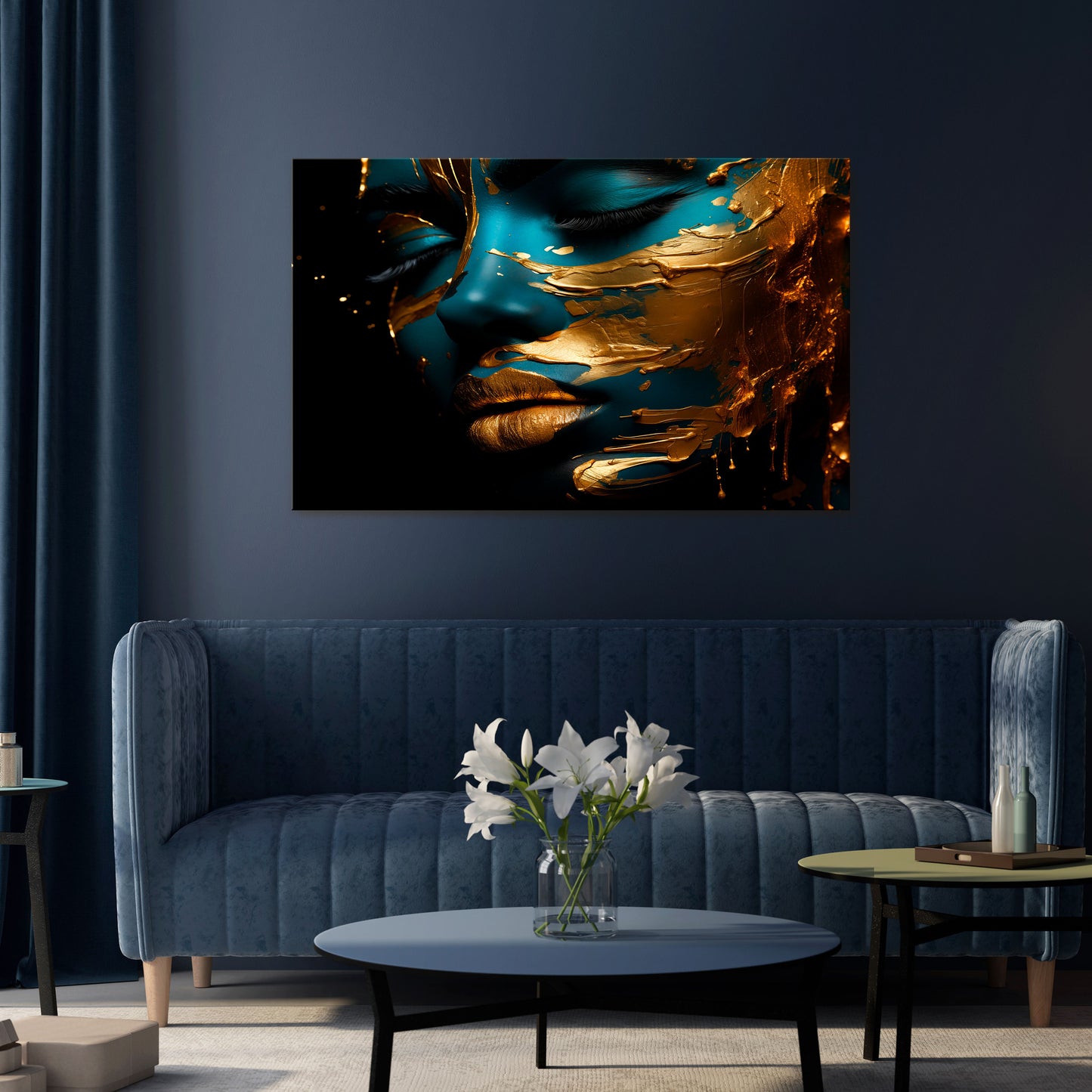 GLOWING ELEGANCE Horizontal Canvas Print