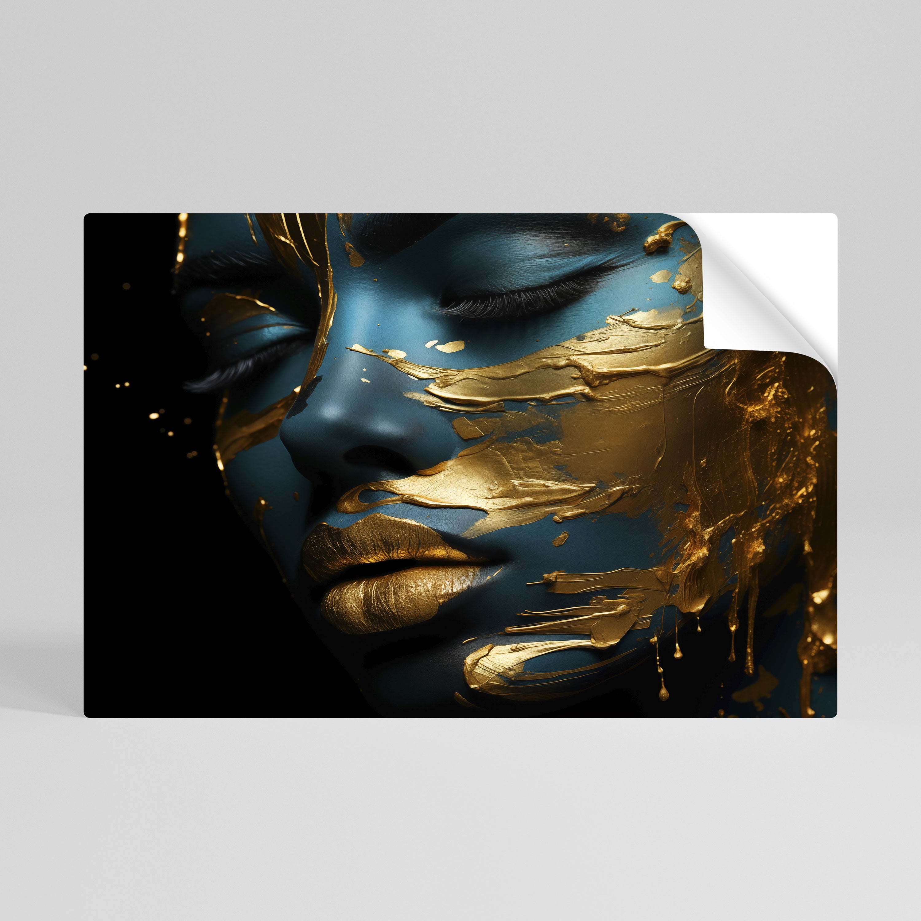 GLOWING ELEGANCE Peel and Stick Horizontal Poster