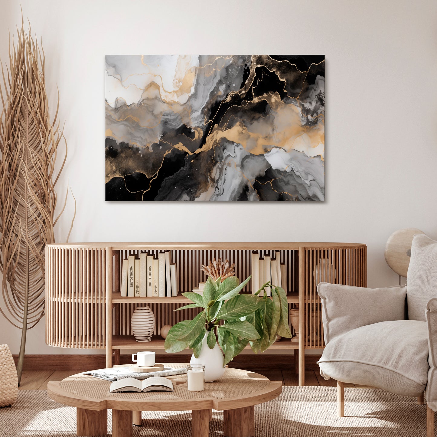 MYSTIC VEINS Horizontal Canvas Print