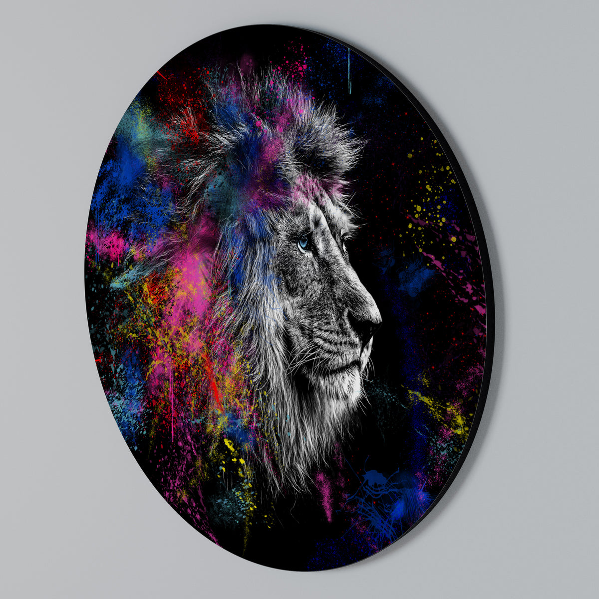 LION ARTISTRY Kulatá nástěnná dekorace