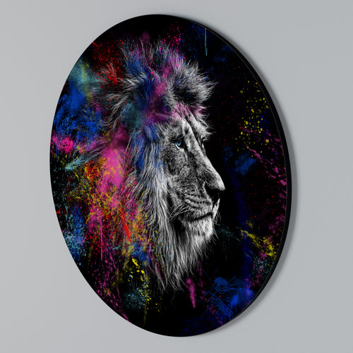LION ARTISTRY Kulatá nástěnná dekorace