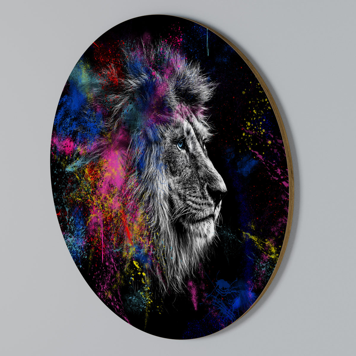 LION ARTISTRY Kulatá nástěnná dekorace