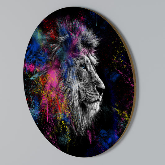 LION ARTISTRY Kulatá nástěnná dekorace