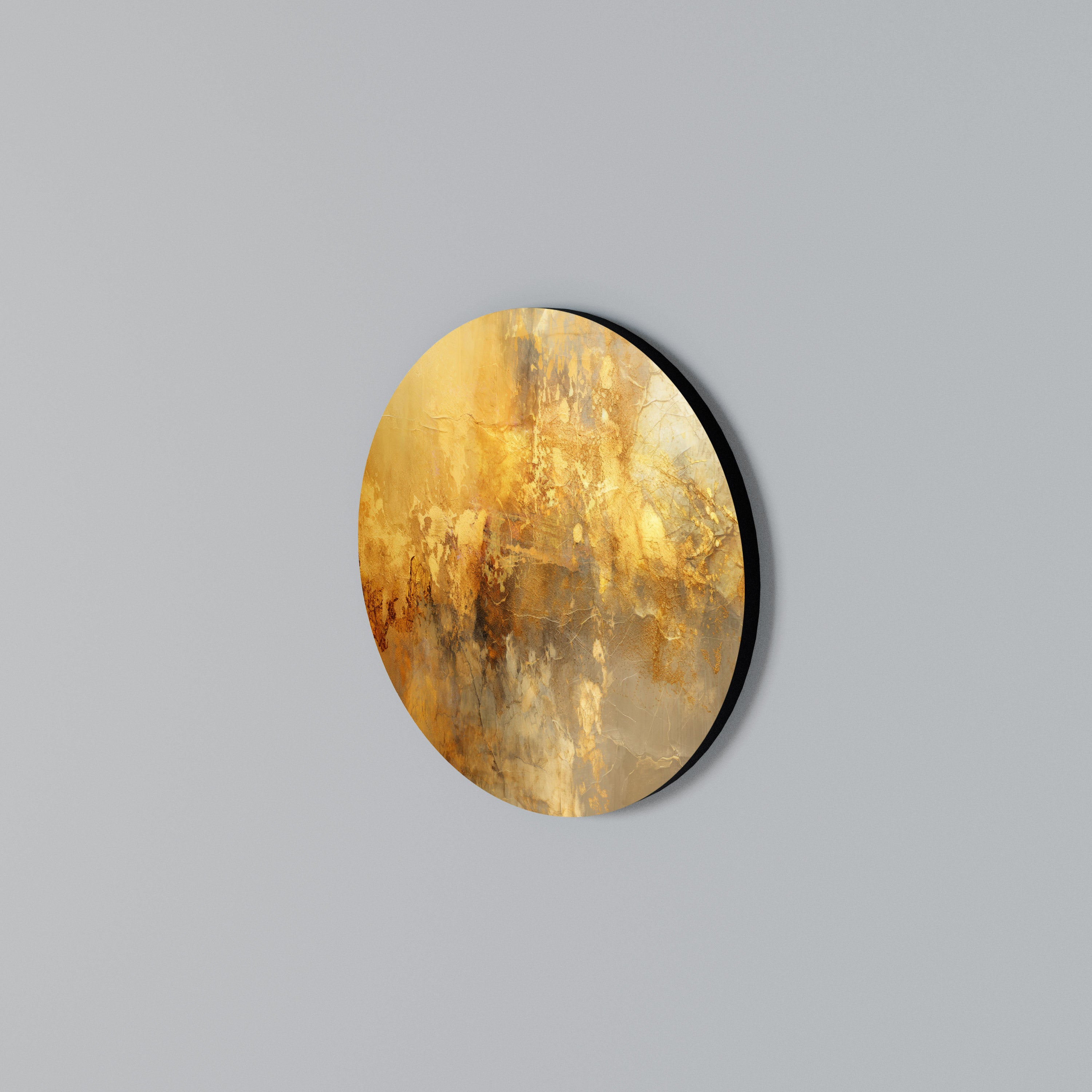 SEARING GLOW Round Wall Art