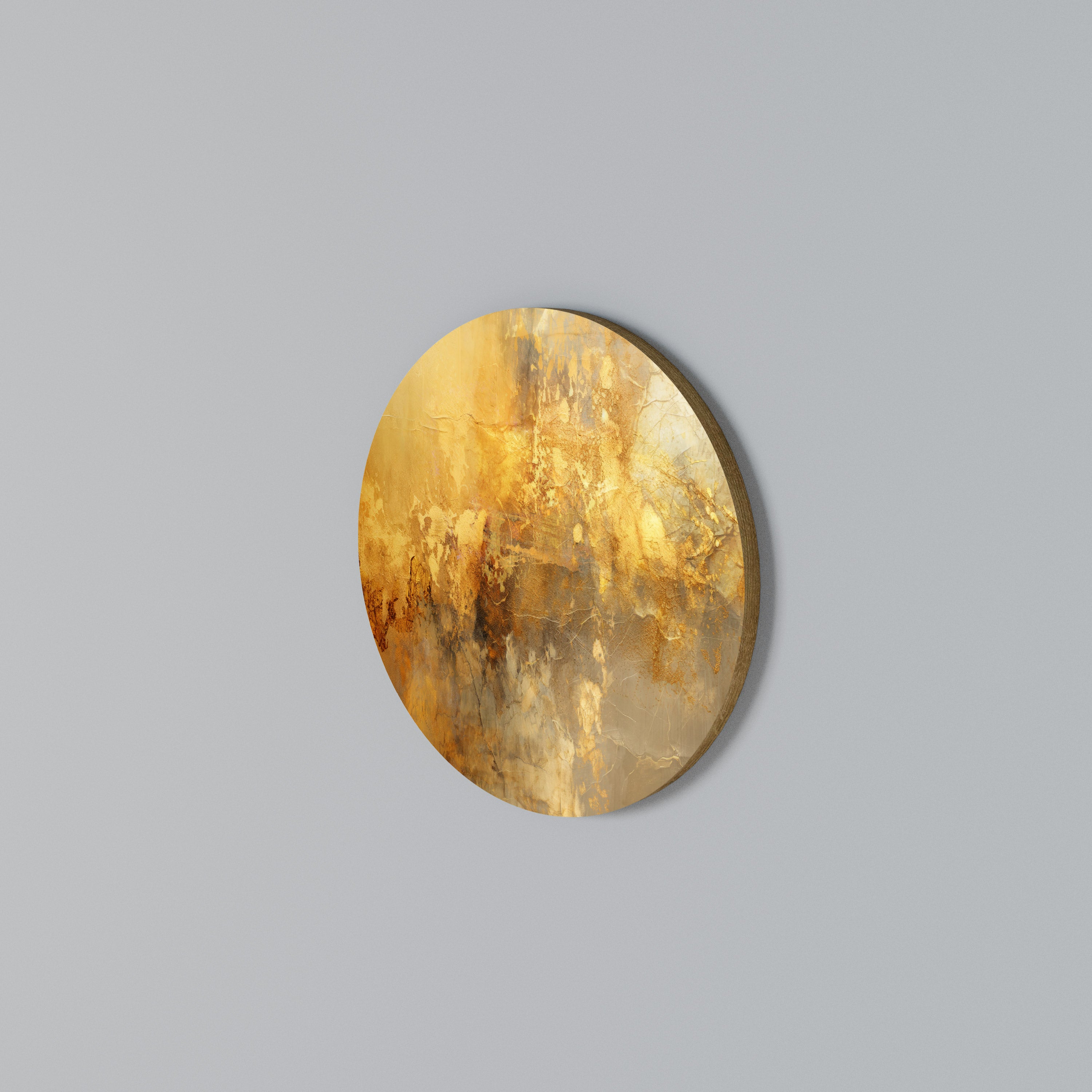 SEARING GLOW Round Wall Art