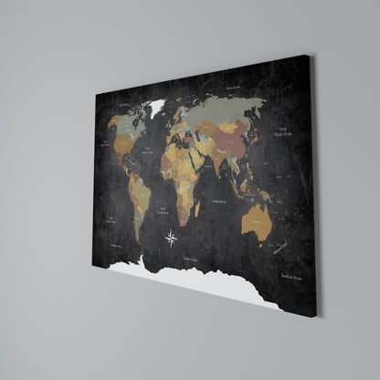 NAVIGATING VIBRANT LANDS Horizontal Canvas Print