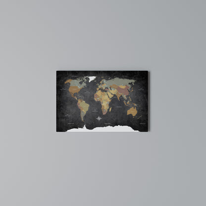 NAVIGATING VIBRANT LANDS Horizontal Canvas Print