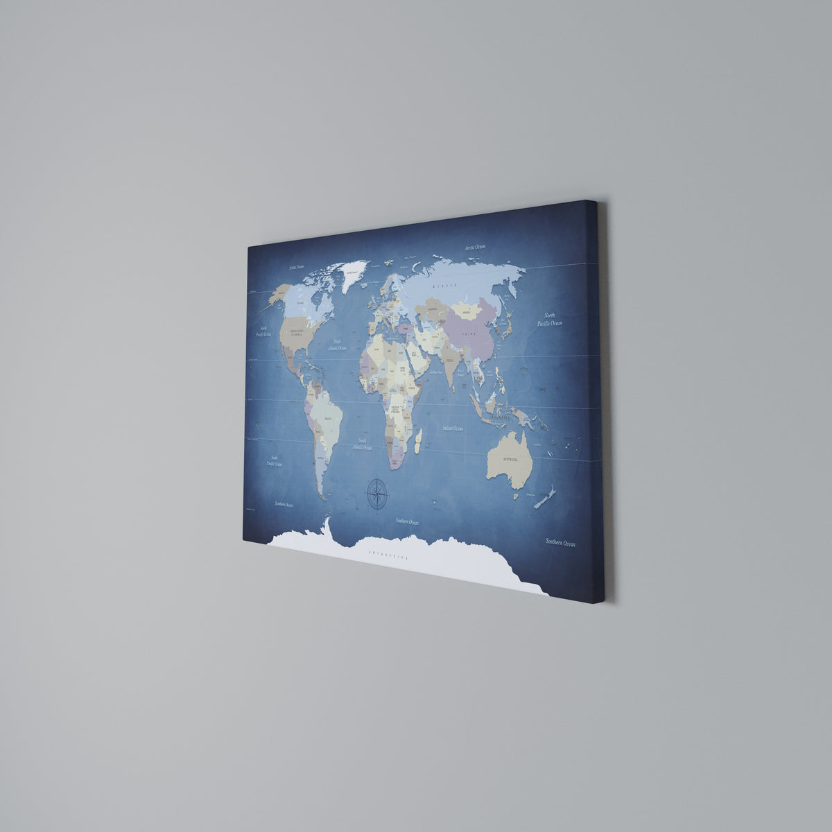 MAPS OF INSPIRATION Horizontal Canvas Print