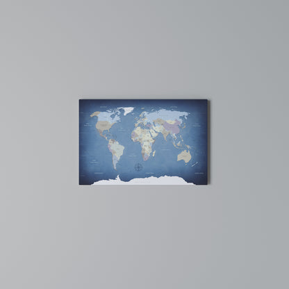 MAPS OF INSPIRATION Horizontal Canvas Print