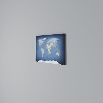 MAPS OF INSPIRATION Horizontal Canvas Print