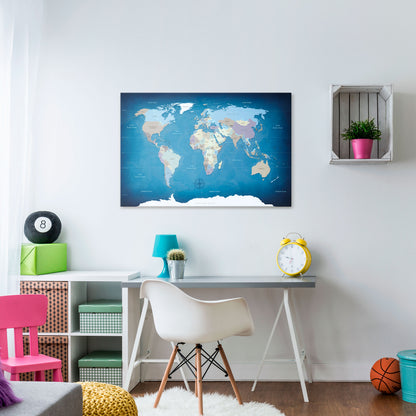 MAPS OF INSPIRATION Horizontal Canvas Print