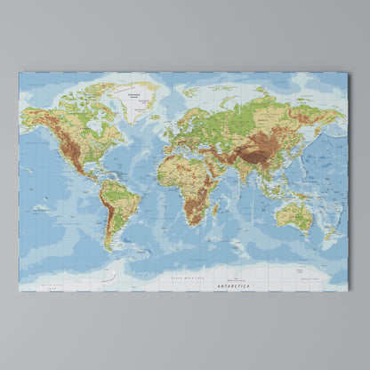 MAP OF DIVERSITY Horizontal Canvas Print