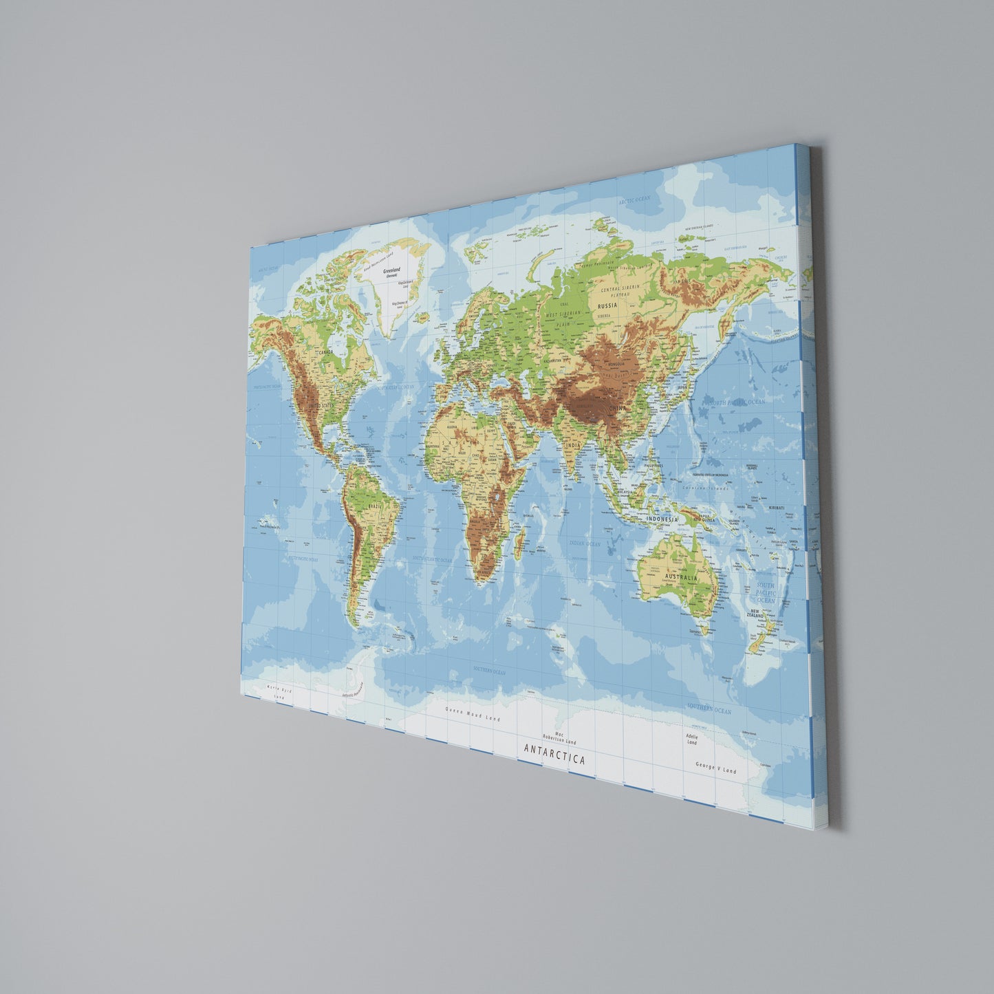 MAP OF DIVERSITY Horizontal Canvas Print