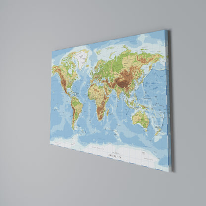 MAP OF DIVERSITY Horizontal Canvas Print