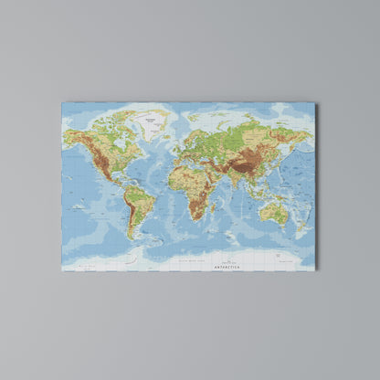 MAP OF DIVERSITY Horizontal Canvas Print