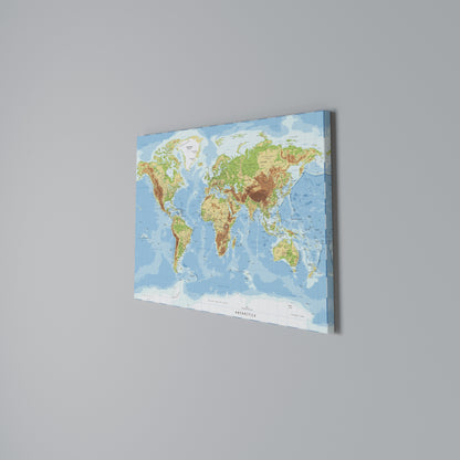 MAP OF DIVERSITY Horizontal Canvas Print
