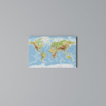 MAP OF DIVERSITY Horizontal Canvas Print