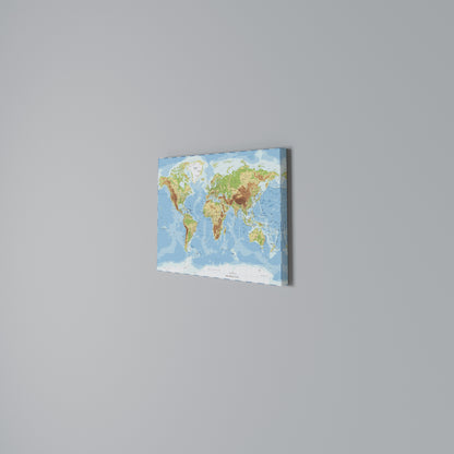 MAP OF DIVERSITY Horizontal Canvas Print
